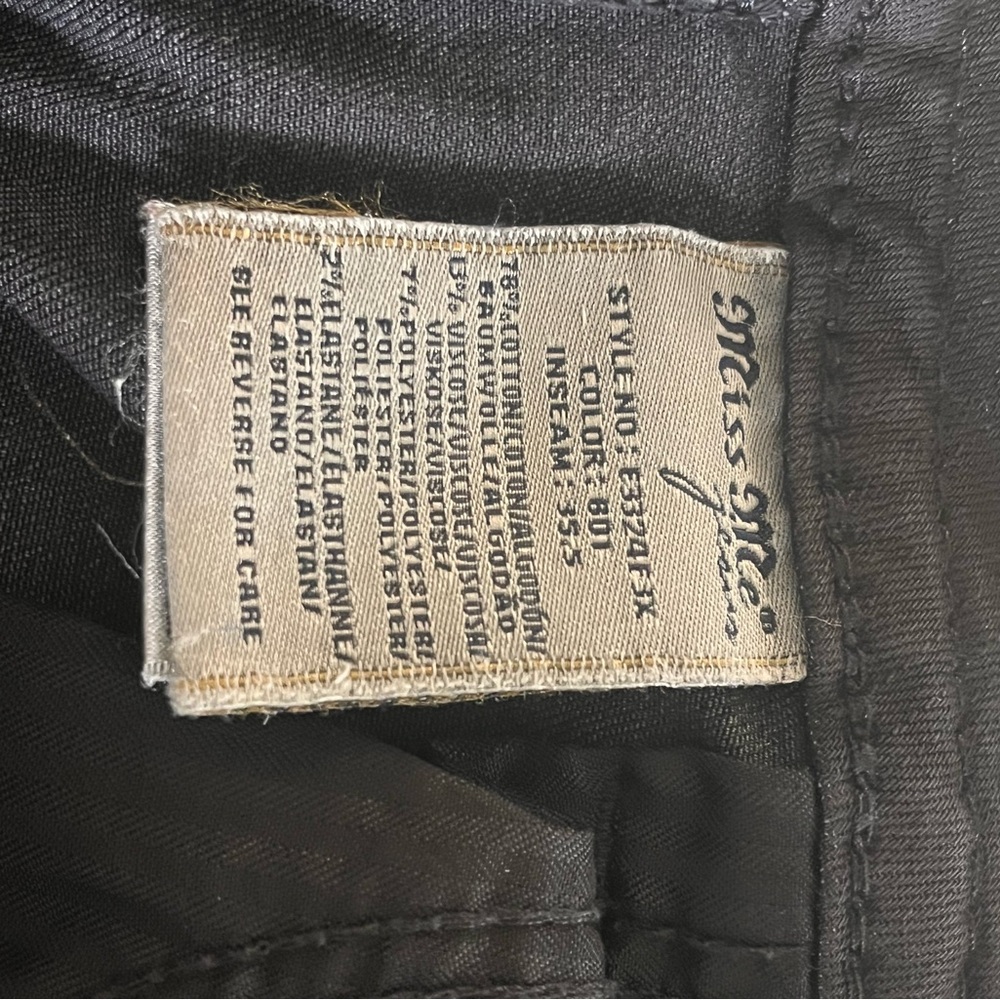 Miss Me mid rise flare black jeans with embellished horseshoe pocket size 29 - Picture 10 of 13